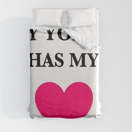 My Yorkie Has My Heart Duvet Cover