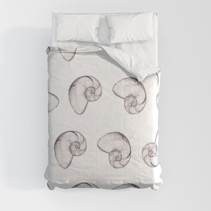 Nautilus Sketch Comforter