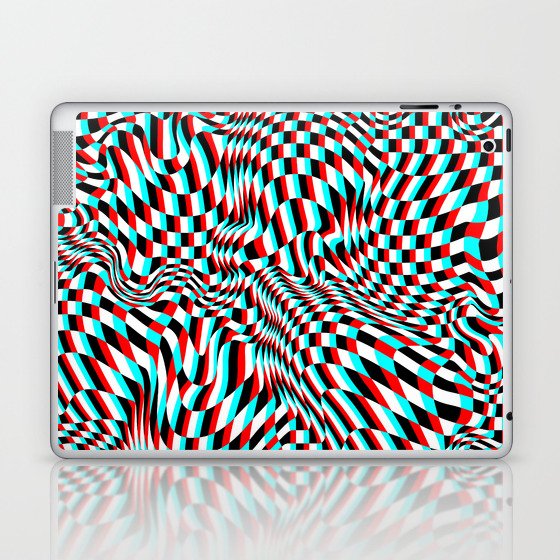 TEZETA (warped 3D geometric pattern) Laptop & iPad Skin