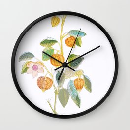 Botanical watercolour  Wall Clock