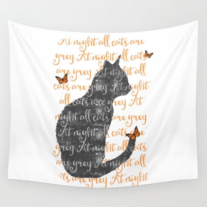 At Night All Cats Are Grey Wall Tapestry By Sybillesterk Society6