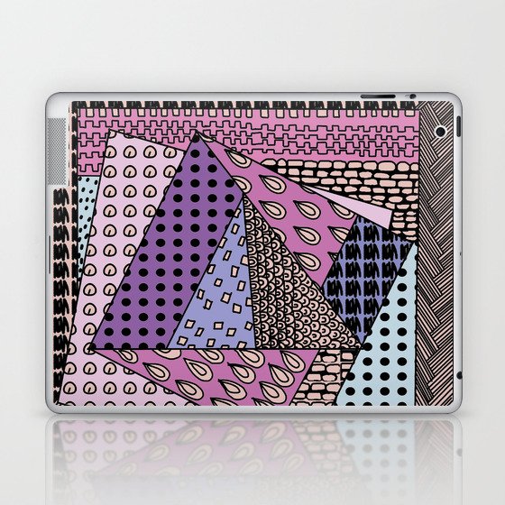 Simple Purple Doodles . Picture Laptop & iPad Skin
