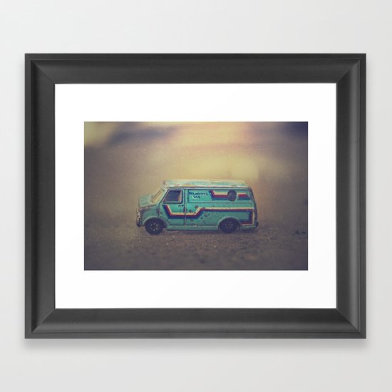 delightful van Framed Art Print