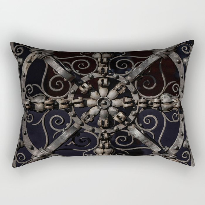 Pretty ornamented gate Rectangular Pillow