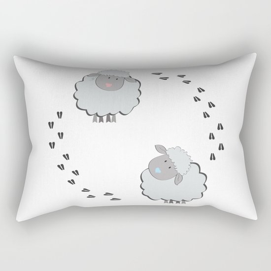 Cute Couple Rectangular Pillow