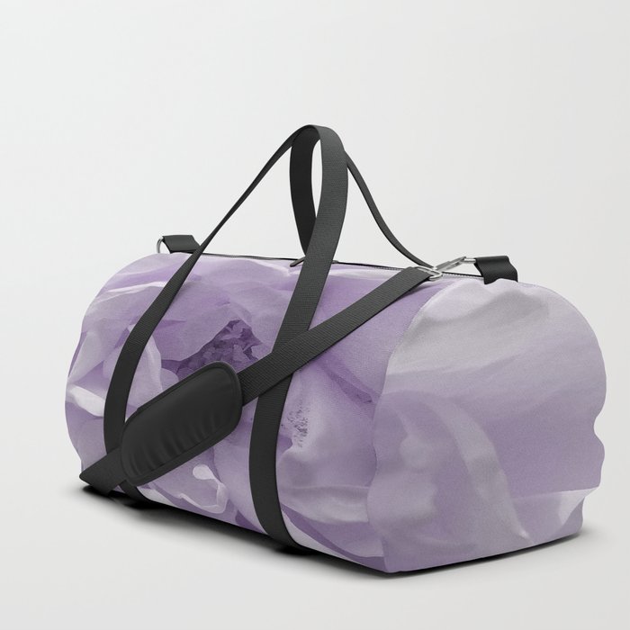 Digital Lavender Rose Duffle Bag