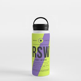 Luggage Tag E - RSW Fort Myers USA Water Bottle