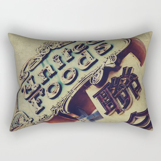 United Foods Neon Sign, Chinatown Rectangular Pillow