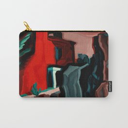 Red Night, Thoughts, 1929 by Oscar Bluemner Carry-All Pouch | Architecture, Rednight, Architect, Contrast, Color, Design, Foliage, Colorful, Cliffs, Rocks 