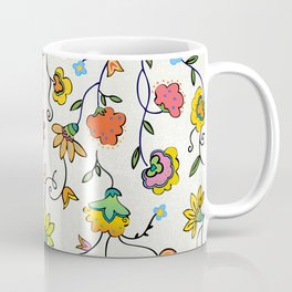 Meadowland Coffee Mug | Colorful, Golds, Greens, Oranges, Graphicdesign, Imaginary, Pinks, Blues, Reds 