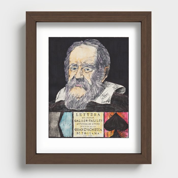 Galileo's Trial Recessed Framed Print