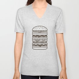 Burgers Wall V Neck T Shirt