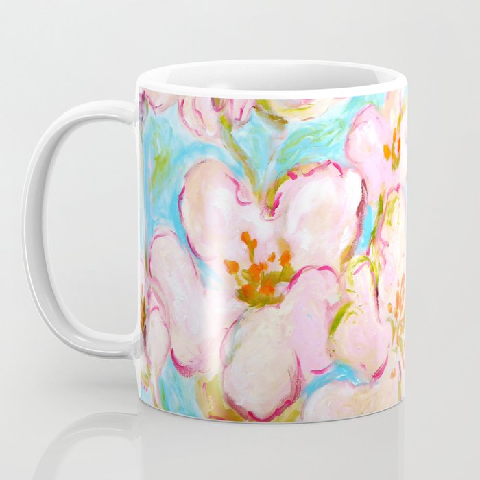 Cherry Blossom Painting By C Stefan Artstudio29 Coffee Mug By