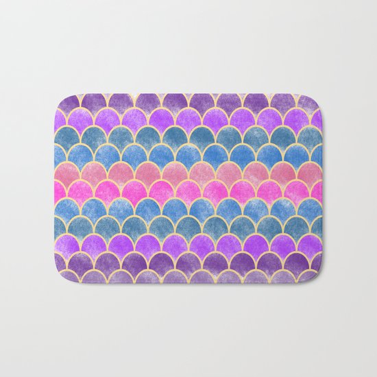 Lovely Pattern VI (Glitter Version) Bath Mat