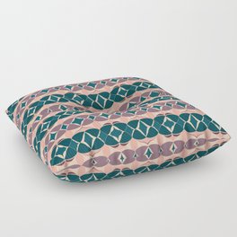 Modern abstract weave pattern – purple Floor Pillow