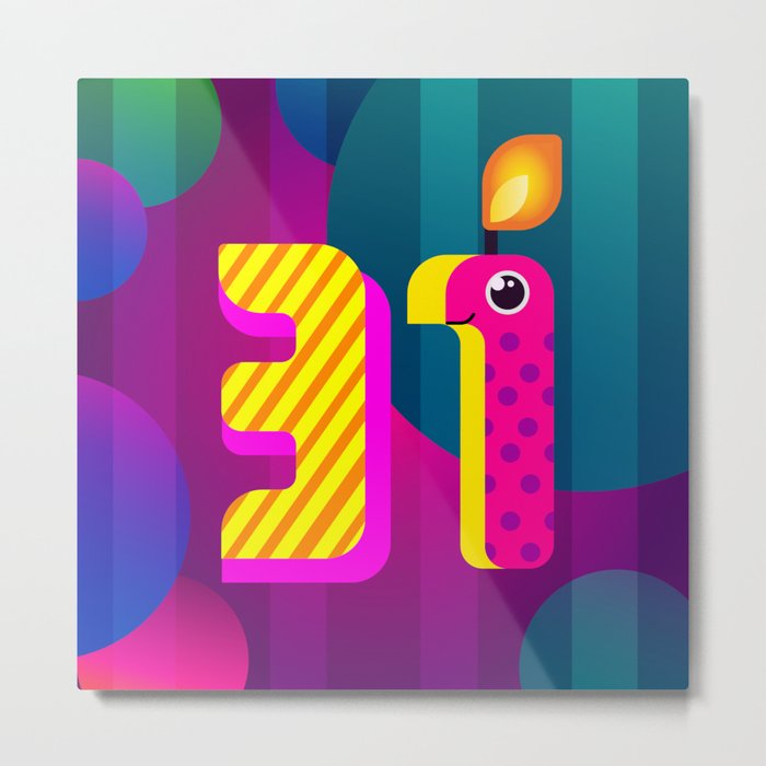 31th birthday card Metal Print