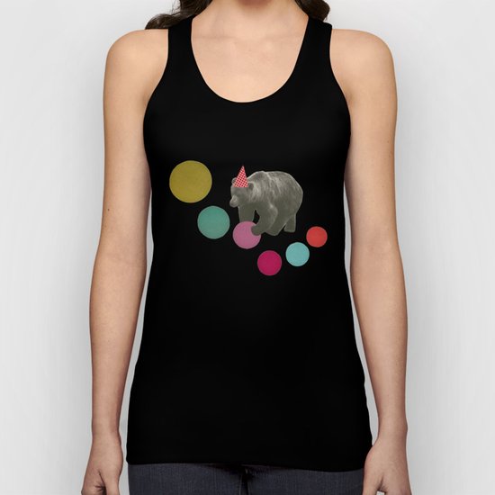 Birthday Bear Unisex Tank Top