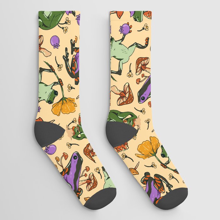 frog pattern Socks