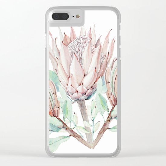 Protea #society6 #buyart Clear iPhone Case