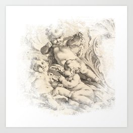 Cherub Art Prints For Any Decor Style Society6
