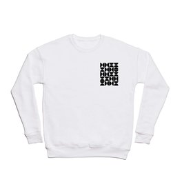 Mid Century Modern Geometric 04 Black Crewneck Sweatshirt