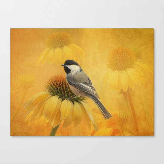 Little Chickadee Canvas Print