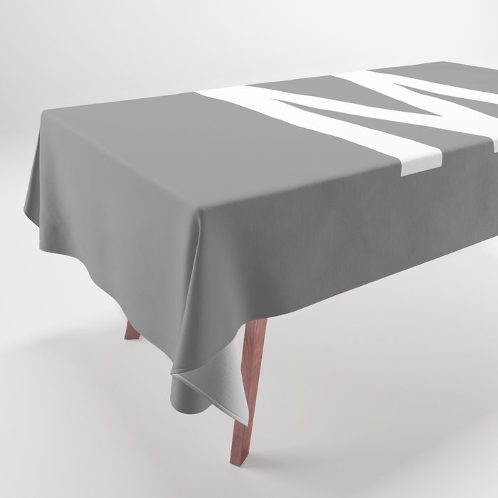 LETTER M (WHITE-GREY) Tablecloth