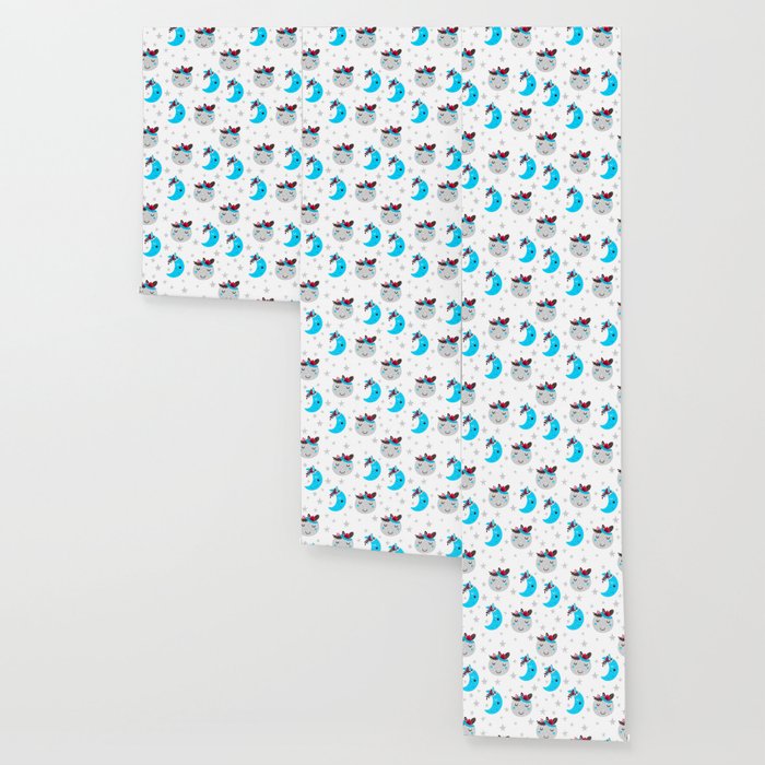 Cute Moon Wallpaper By Pattern Love Society6
