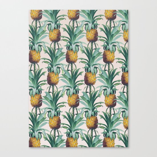 Pineapple Trellis Canvas Print