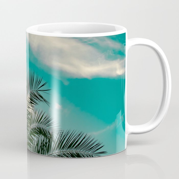 Palms on Turquoise - II Coffee Mug