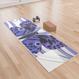 Butterfly - purple Yoga Towel
