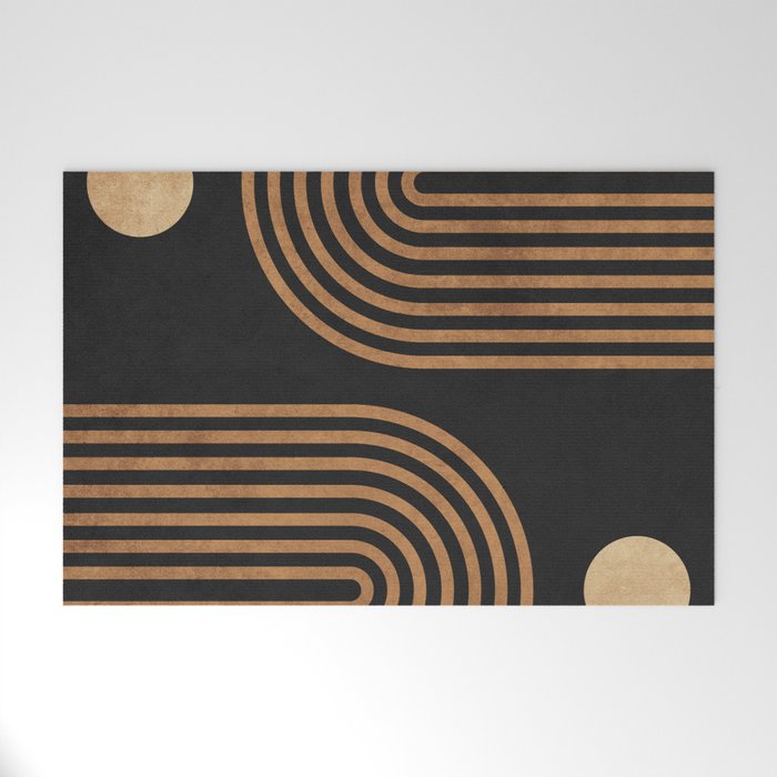 Arches - Minimal Geometric Abstract 2 Welcome Mat