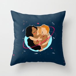 Love you to the moon and back Throw Pillow