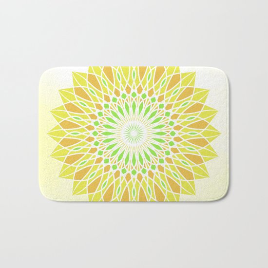 Fresh mandala Bath Mat
