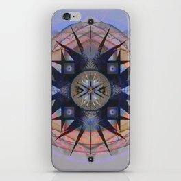 Peace and Passion Cosmic Meditation Mandala Sacred Geometry Print iPhone Skin