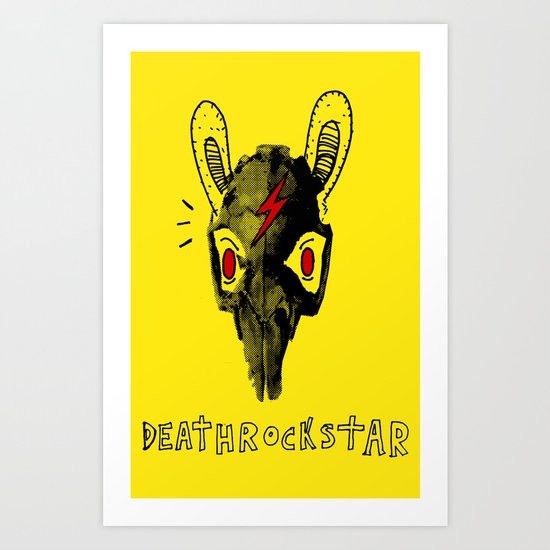Rabitt Skull Art Print