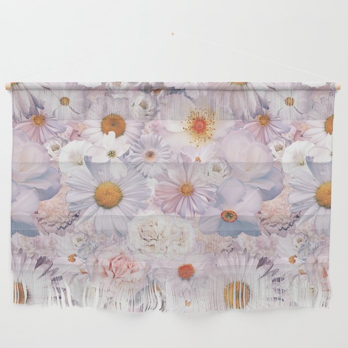 pink lemonade floral bouquet aesthetic assemblage Wall Hanging