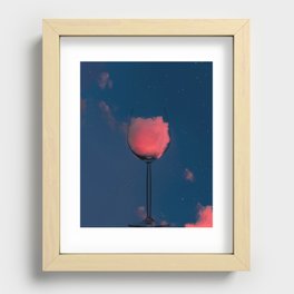 Wine is fine Recessed Framed Print
