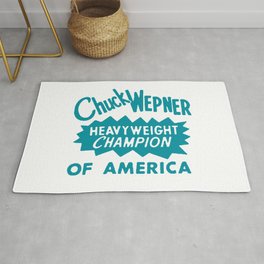 Boxing and Boxers: Chuck Wepney 70s Typography Rug