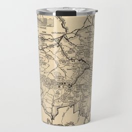 Vintage Great Smoky Mountains National Park Map (1941) Travel Mug