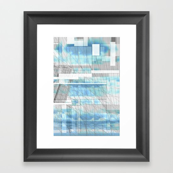 Sky Scraped Framed Art Print