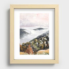 Misty Mountain Recessed Framed Print