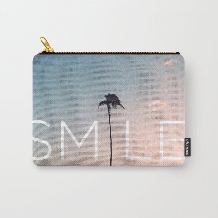 Palm tree Smile Carry-All Pouch