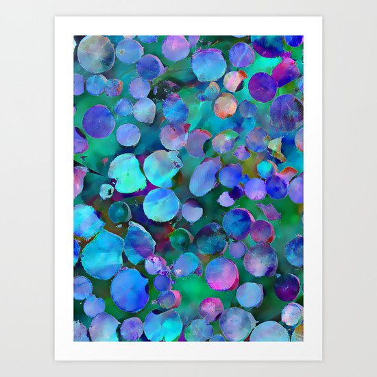 Colored Wood Pile 3 Art Print