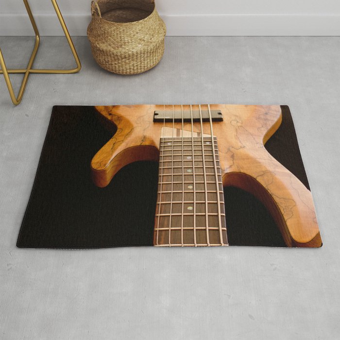 Music is a Moral Law ~ Bass Guitar Rug