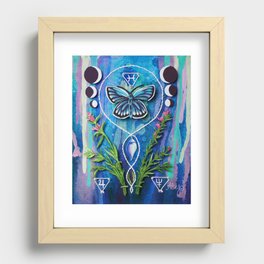 Transformation- Pisces, Butterfly & Hyssop Recessed Framed Print