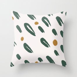 Leaves and Buds Throw Pillow