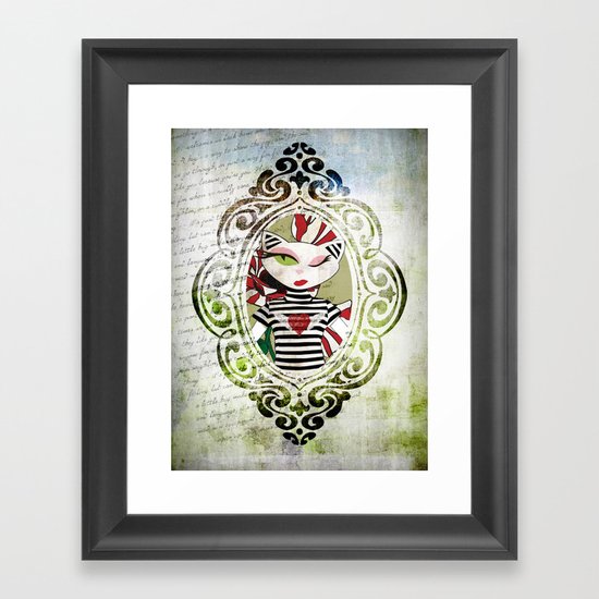 La charmante Framed Art Print