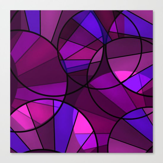 Colorful purple and blue pattern . Canvas Print