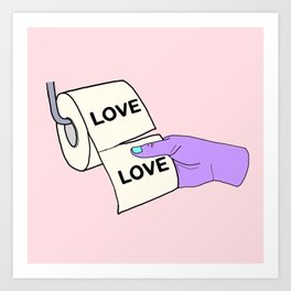 LOVE IS LIKE Art Print